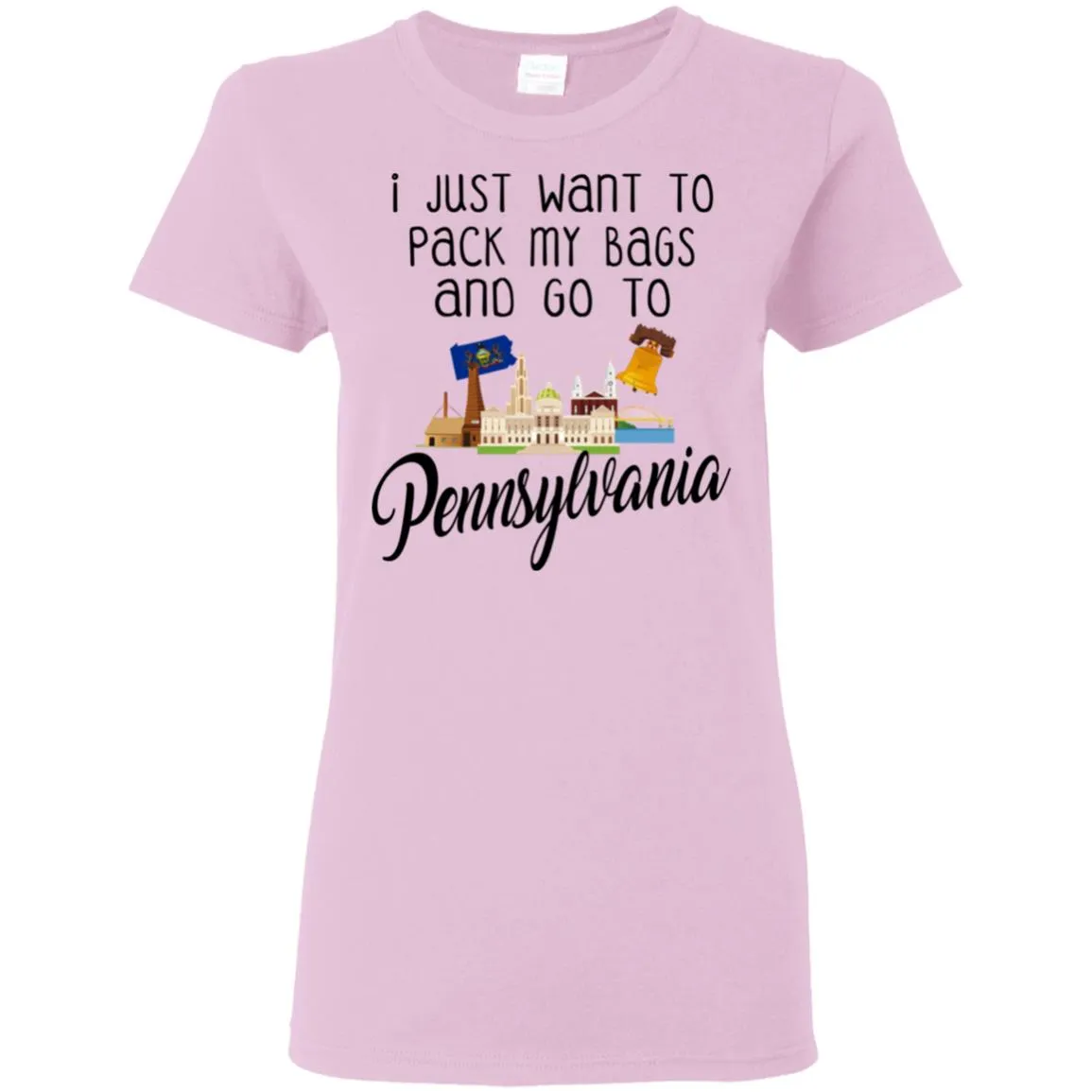 I Just Want To Pack My Bags And Go To Pennsylvania Hoodie