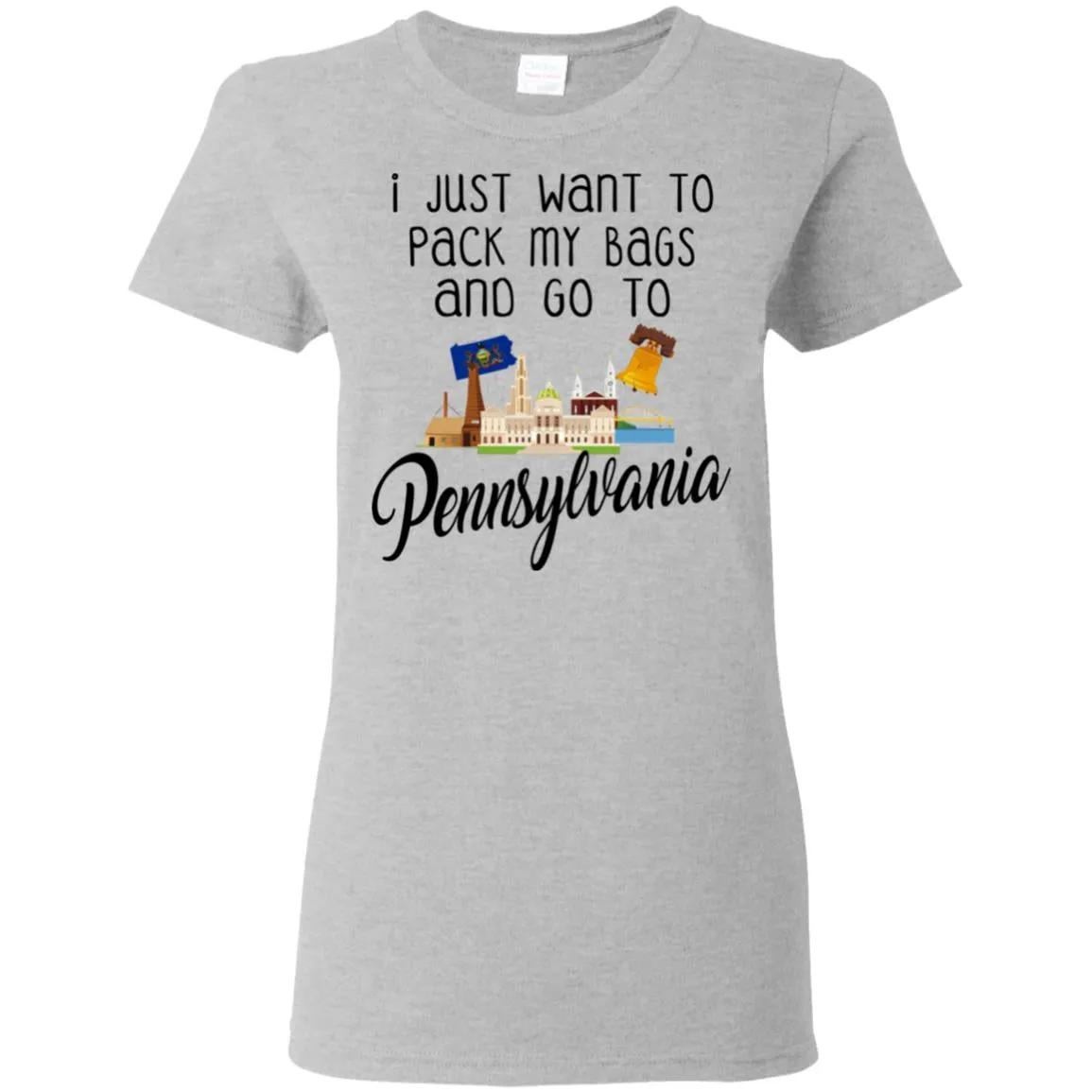 I Just Want To Pack My Bags And Go To Pennsylvania Hoodie