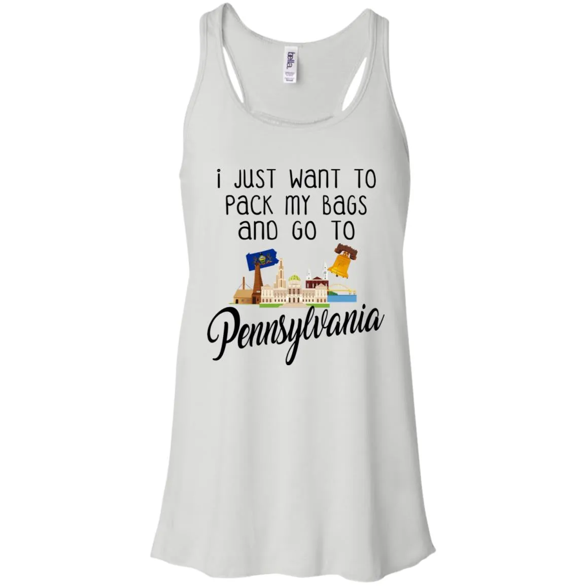 I Just Want To Pack My Bags And Go To Pennsylvania Hoodie