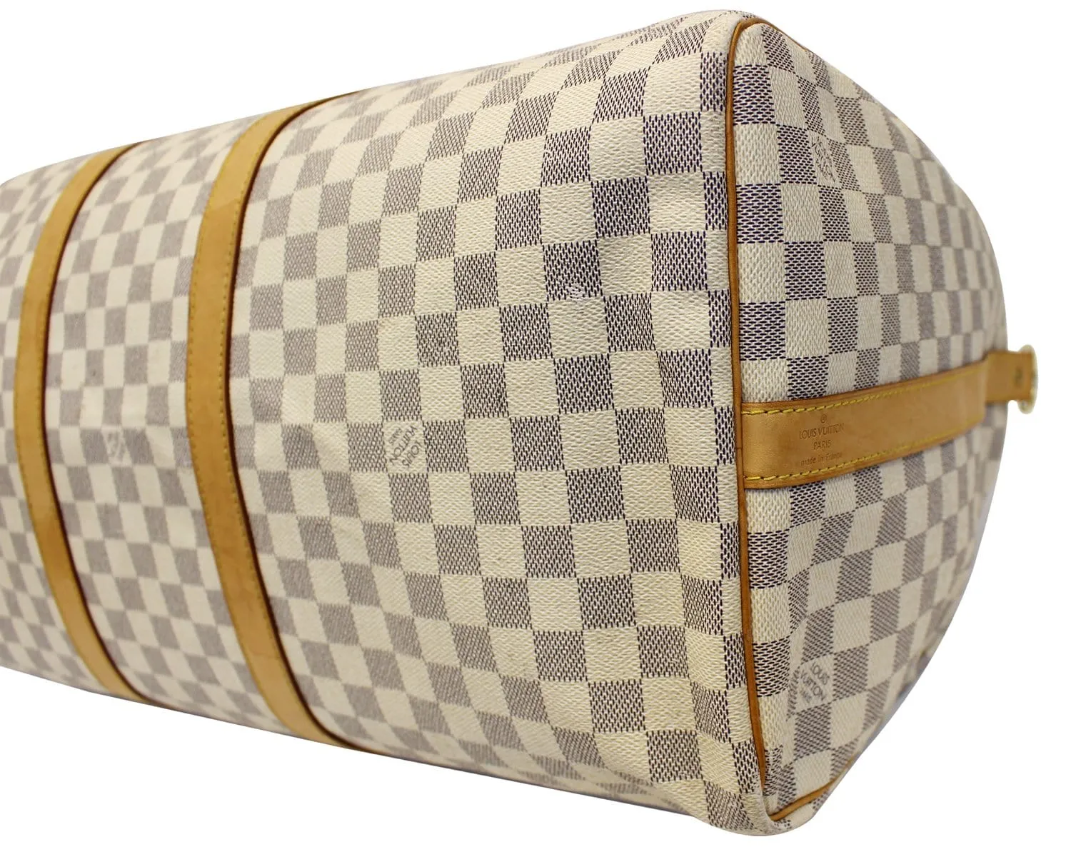 LOUIS VUITTON Damier Azur Keepall Bandouliere 55 Travel Bag