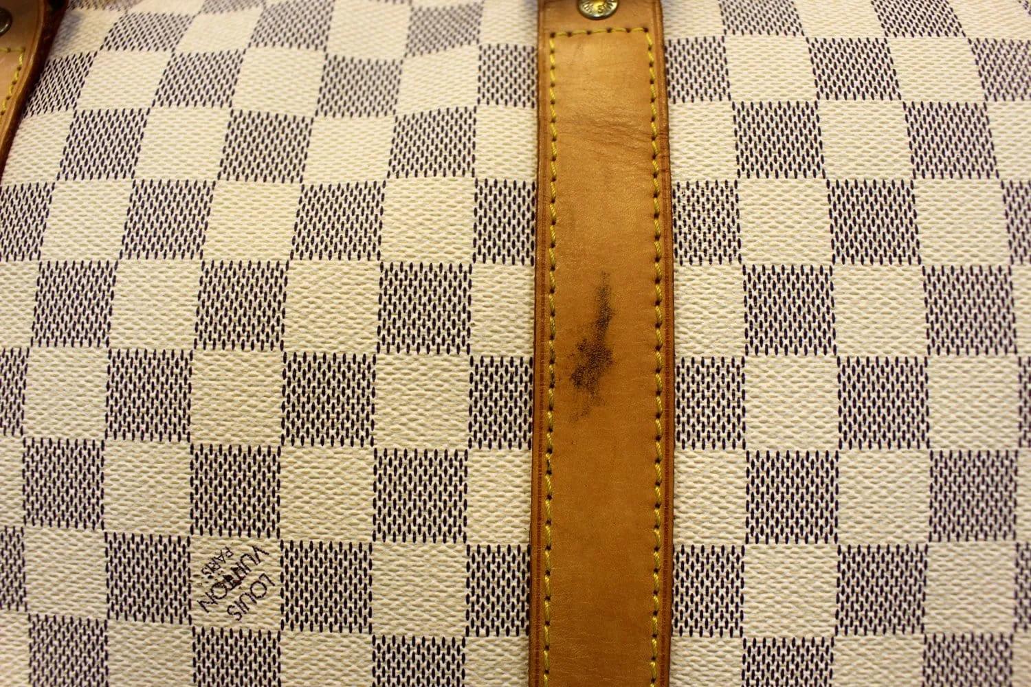LOUIS VUITTON Damier Azur Keepall Bandouliere 55 Travel Bag