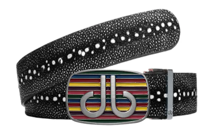 Stingray Textured Leather Belts