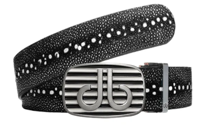 Stingray Textured Leather Belts